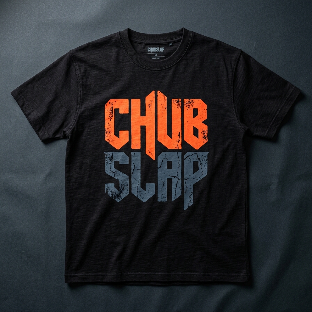 ChubSlap Logo Tee in Heavyweight Black