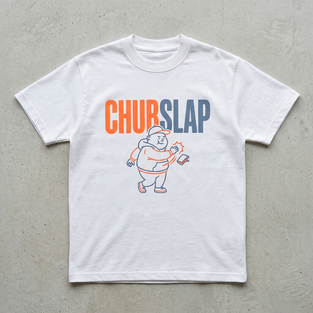 Belly-Drum Graphic White Tee